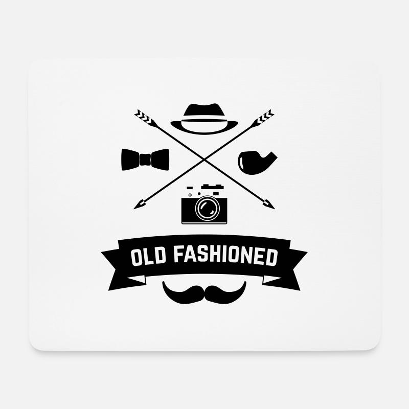 Old Fashioned - Mousepad (Querformat) - Weiß
