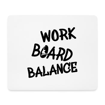 Snowboard Snowboarden Snowboarder Snowboarderin - Mousepad (Querformat) - Weiß - Vorne