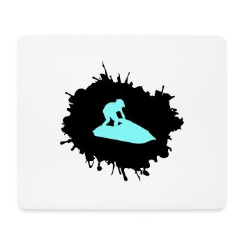 Jet Ski Blobs - Mouse Pad (horizontal) - white - Front