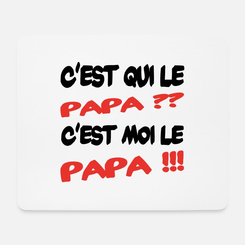 Wer ist der Vater? - Mousepad (Querformat) - Weiß