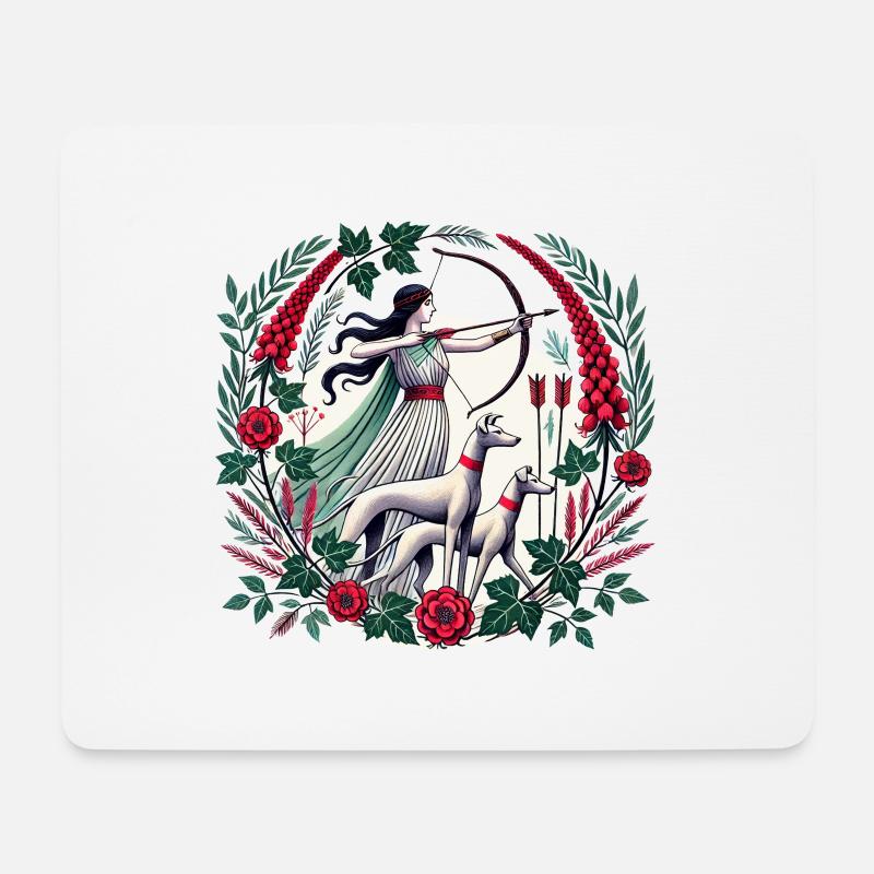 Artemis - Mousepad (Querformat) - Weiß