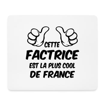 MEILLEURE FACTRICE - Tapis de souris (format paysage) - blanc - Devant