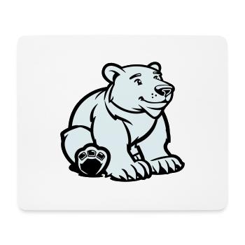 Polar Bear Animal - Mouse Pad (horizontal) - white - Front
