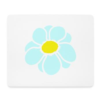 Petite Fleur Marguerite Blanche Décorative Belle Nature - Tapis de souris (format paysage) - blanc - Devant