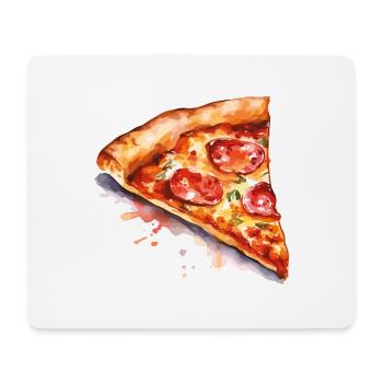 pizza - Tapis de souris (format paysage) - blanc - Devant