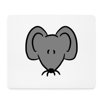 Maus Mäuschen Süße Kleine Ratte Nager Freundlich - Mousepad (Querformat) - Weiß - Vorne