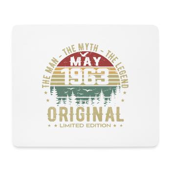 May 1963 62nd Anniversary Gift May 1963 May 1963 - Mouse Pad (horizontal) - white - Front