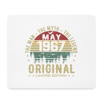 Mai 1967 Cadeau 58e anniversaire Mai 1967 May 1967 - Tapis de souris (format paysage) - blanc - Devant