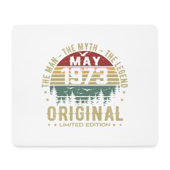 Mai 1973 Geschenk zum 52. Jahrestag Mai 1973 Mai 1973 - Mousepad (Querformat) - Weiß - Vorne
