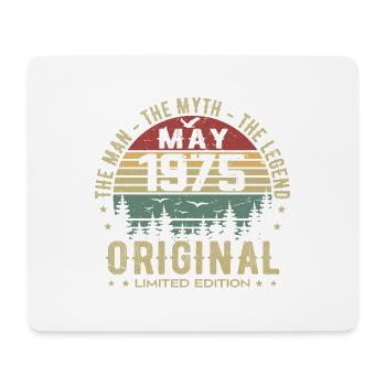 Mai 1975 Cadeau 50e anniversaire Mai 1975 May 1975 - Tapis de souris (format paysage) - blanc - Devant