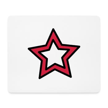 Kleiner Stern - Mousepad (Querformat) - Weiß - Vorne