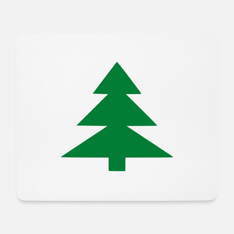 Tannenbaum - Mousepad (Querformat) - Weiß