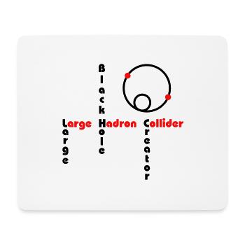 Black Hole - Large Hadron Collider - Mousepad (Querformat) - Weiß - Vorne