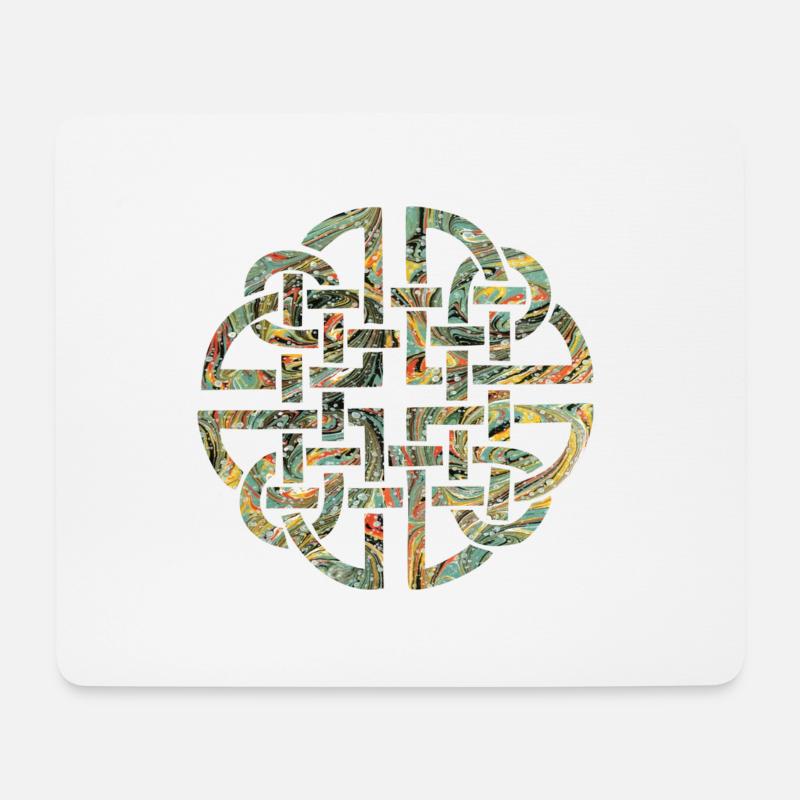 keltischer knoten 8 e 200 - Mousepad (Querformat) - Weiß