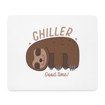 Sloth Chiller Sloth Humor Wall Art - Mouse Pad (horizontal) - white - Front