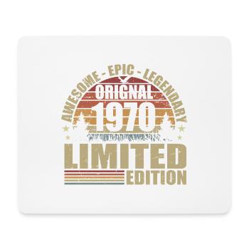 1970 Anniversaire 1970 tenue vintage 1970 Chemise - Tapis de souris (format paysage) - blanc - Devant