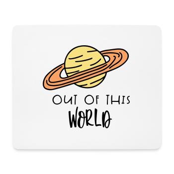 SATURN OUT WORLD AWAY EARTH PLANET PLANETS MOTIF - Mouse Pad (horizontal) - white - Front