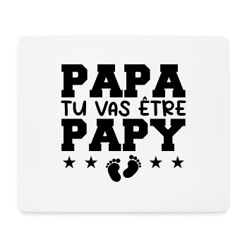 Futur Grand Père Papa Tu Vas Être Papy - Tapis de souris (format paysage) - blanc - Devant