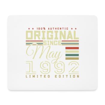 Gift Anniversaire Mai 1992, Gift May 1992 - Mouse Pad (horizontal) - white - Front
