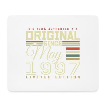 Cadeau Anniversaire Mai 1997, Gift May 1997 - Tapis de souris (format paysage) - blanc - Devant