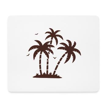 Palm trees - Mouse Pad (horizontal) - white - Front