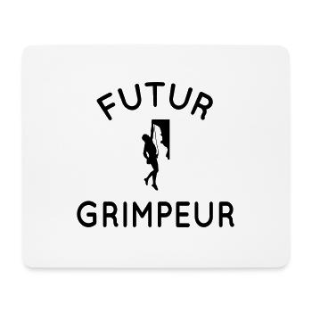 Futur grimpeur - Idée cadeau - Escalade - Tapis de souris (format paysage) - blanc - Devant