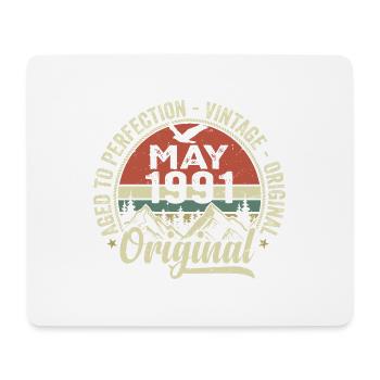 Mai 1991 anniversaire Mai 1991 May 1991 - Tapis de souris (format paysage) - blanc - Devant