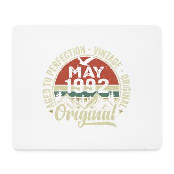 Mai 1992 Geburtstag Mai 1992 Mai 1992 - Mousepad (Querformat) - Weiß - Vorne