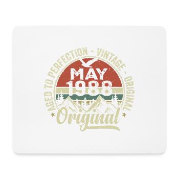 Mai 1988 anniversaire Mai 1988 May 1988 - Tapis de souris (format paysage) - blanc - Devant
