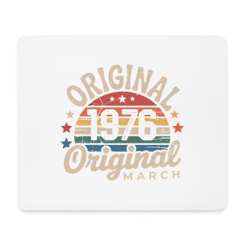 Anniversaire Mars 1976 Édition Limitée Retro March - Tapis de souris (format paysage) - blanc - Devant