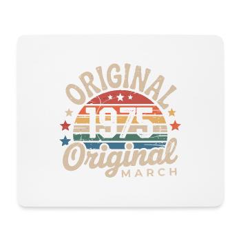 Anniversary March 1975 Limited Edition Retro March - Mouse Pad (horizontal) - white - Front