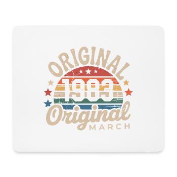 Anniversary March 1983 Limited Edition Retro March - Mouse Pad (horizontal) - white - Front