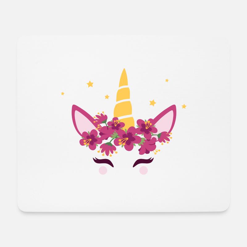 Einhorn Babybauch schwanger Sterne Kinder - Mousepad (Querformat) - Weiß