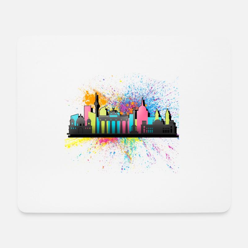 Berlin Deutschland Germany Skyline Stadt City - Mousepad (Querformat) - Weiß