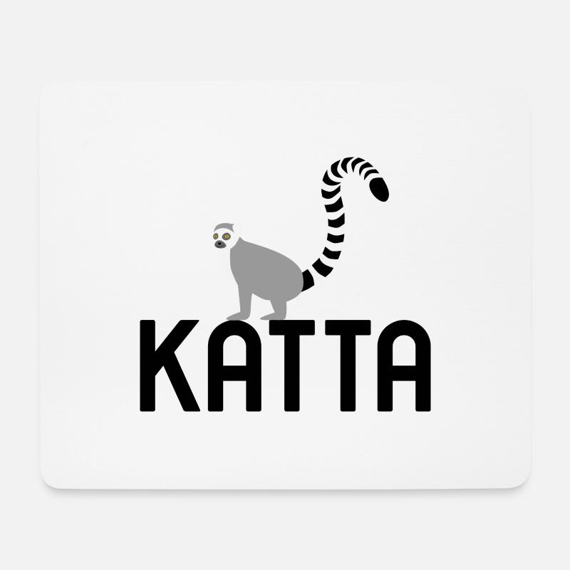 Katta - Lemur catta - Lemuren - Mousepad (Querformat) - Weiß
