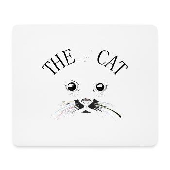 Katzenportraet Regenbogenbart - Mousepad (Querformat) - Weiß - Vorne