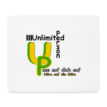 Pass auf dich auf höre auf die Güte - Mousepad (Querformat) - Weiß - Vorne