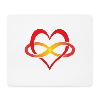 I love you for infinity - Mouse Pad (horizontal) - white - Front