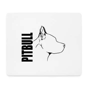 American Pitbull Profil Hunde Hund Wilsigns - Mousepad (Querformat) - Weiß - Vorne