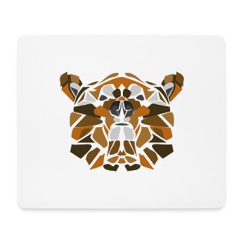 Geometric Bear Mosaic - Mouse Pad (horizontal) - white - Front