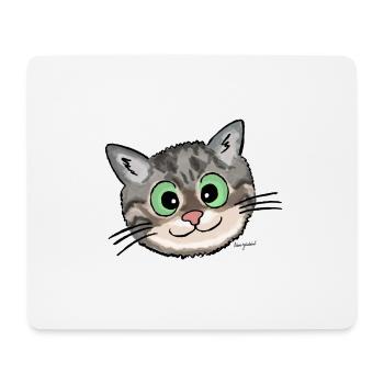 Kätzchen Lissy (smiling) - Mousepad (Querformat) - Weiß - Vorne