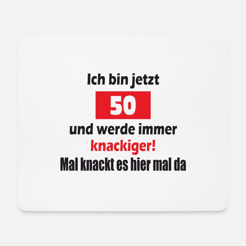 50 Geburtstag - Mousepad (Querformat) - Weiß