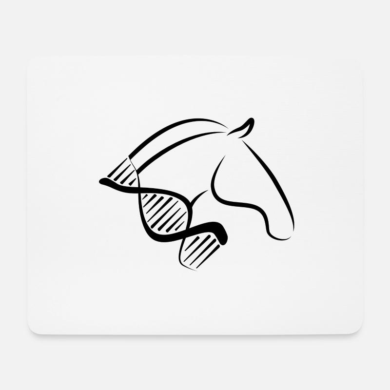 Rider Perd DNA Design - Mouse Pad (horizontal) - white
