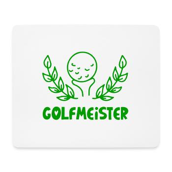 GOLFMEISTER GOLF GOLFER PRO PROETTE SPRUCH MOTIVE - Mousepad (Querformat) - Weiß - Vorne