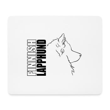 Profil finlandais de Laponie Chiens Chien Wilsigns - Tapis de souris (format paysage) - blanc - Devant