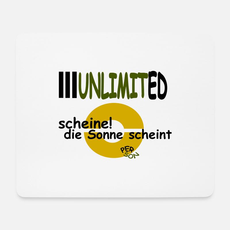 scheine! die Sonne scheint - Mousepad (Querformat) - Weiß