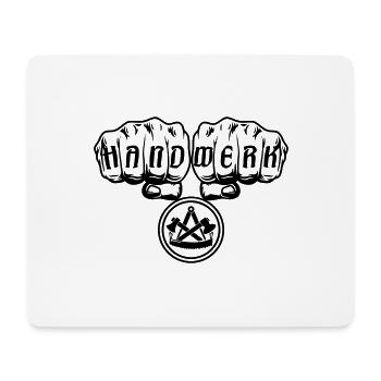 Zimmermann Faust Handwerk Beruf - Mousepad (Querformat) - Weiß - Vorne