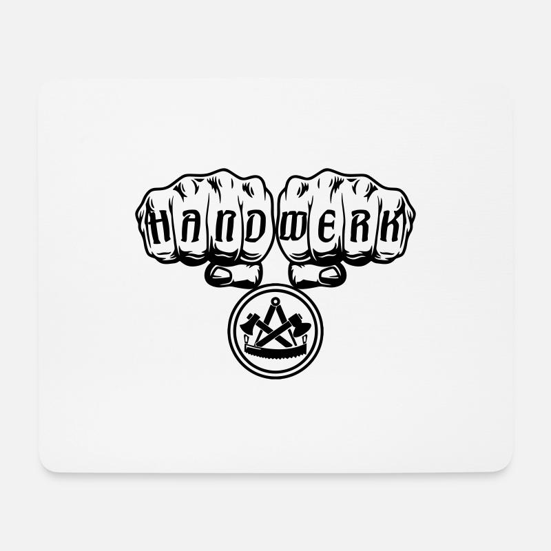 Zimmermann Faust Handwerk Beruf - Mousepad (Querformat) - Weiß