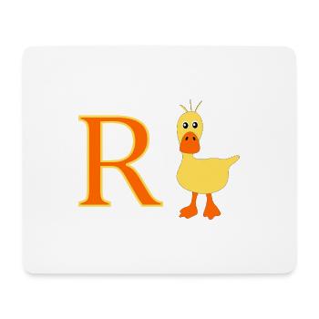 Rente Ente - Mousepad (Querformat) - Weiß - Vorne