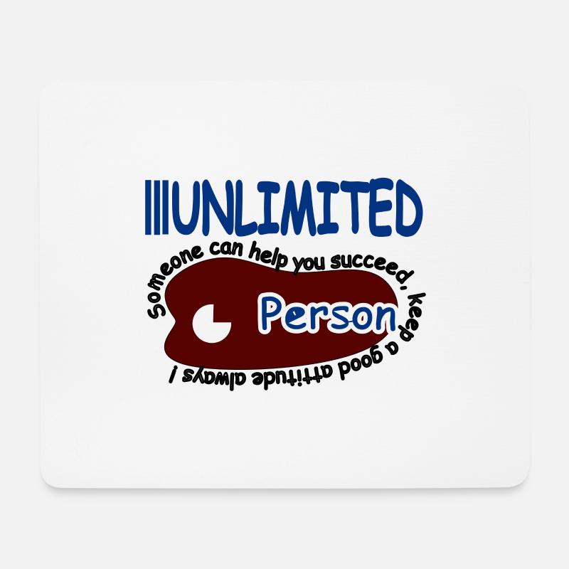 Someone can help you keep a good attitude always - Mousepad (Querformat) - Weiß